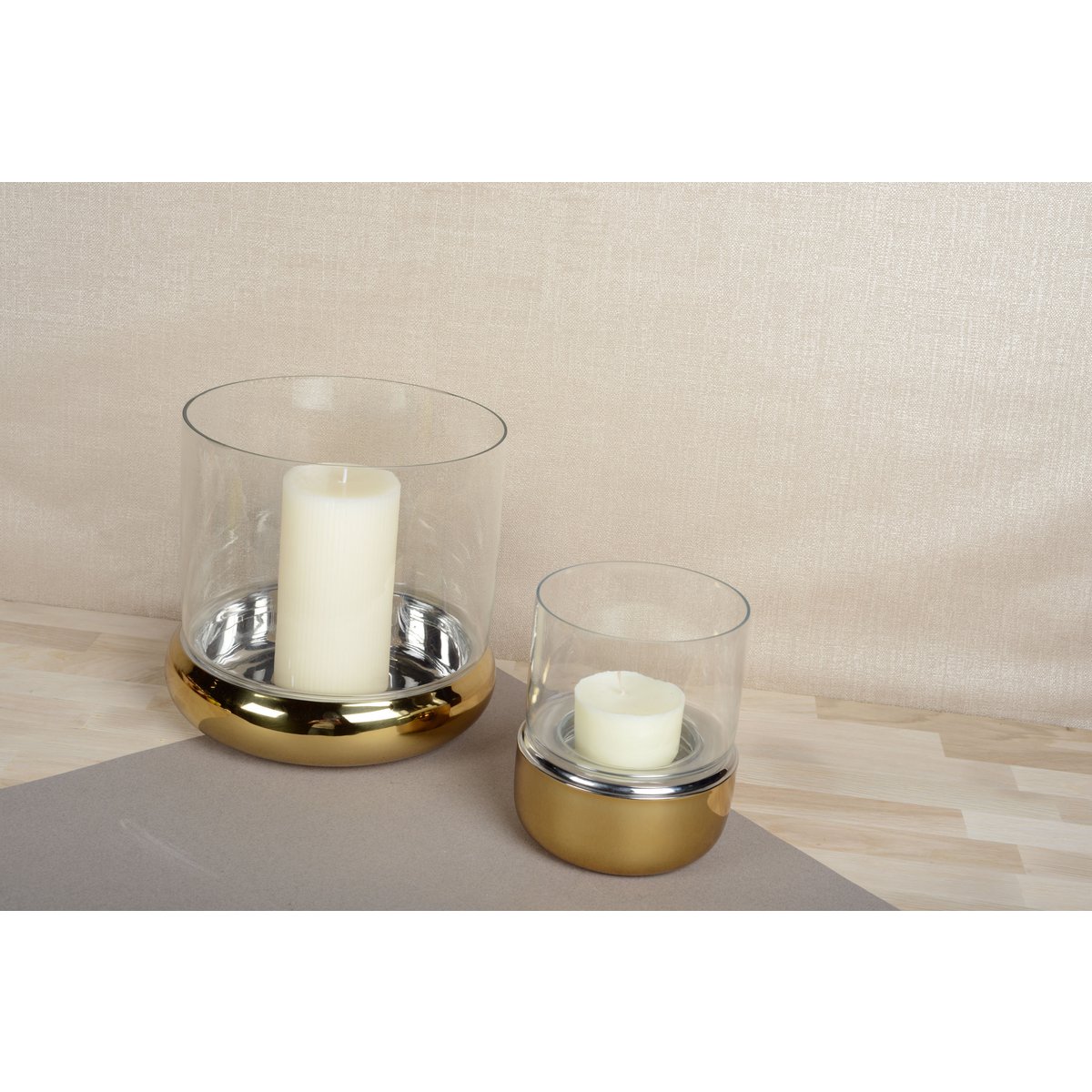 Wandfotofoor dubbel goud 24x24x18 cm