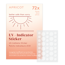 UV indicator sticker zonnebescherming