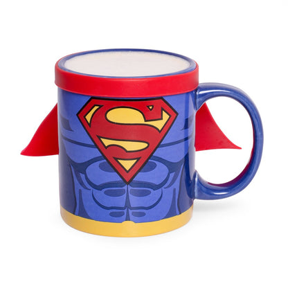 Mok Superman met cape 250 ml keramiek rood blauw