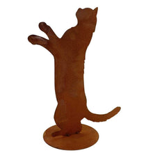 Metalen kattenfiguur Feline 40 cm roestkleurig