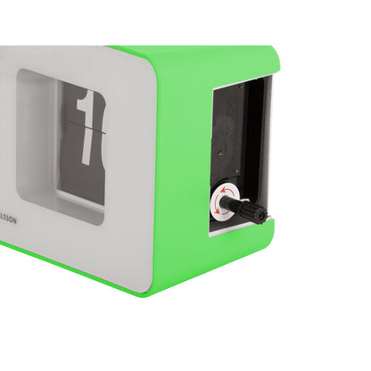 Wandklok tafelklok groen 18x9 cm plastic