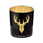 Lantaarn glas hout zwart