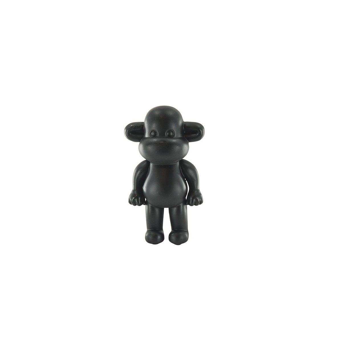 Ornament aap 'de legende' polyresin zwart 33x21x50 cm