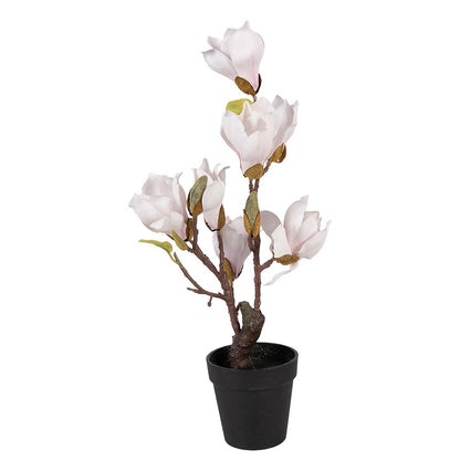 Artificial tree Magnolia 12x12x40 cm White Plastic