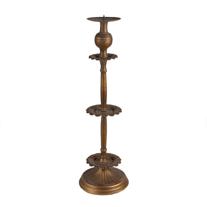 Kandelaar 43 cm koperkleurig ijzer