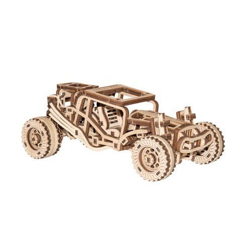 3D houten puzzel buggy 15x9x6 cm berken multiplex