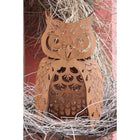 Metalen uil roest 62 cm
