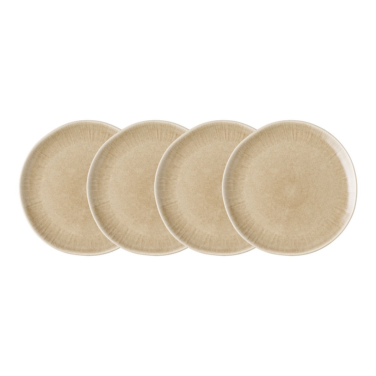 Dinerbord keramiek ø27 cm beige set van 4