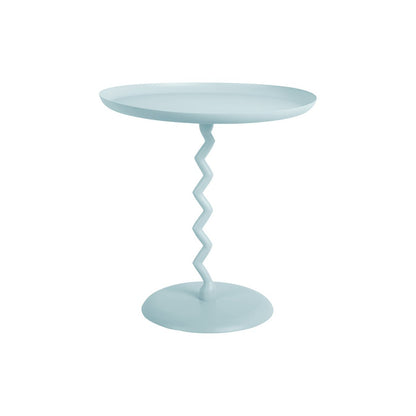 Bijzettafel Zig Zag 40x42 cm blauw ijzer
