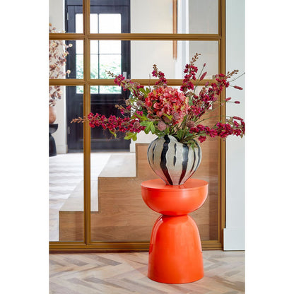 Bijzettafel ijzer oranje Ø32x45 cm