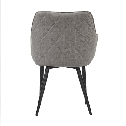 Eetkamerstoel structuurstof taupe 61x60x85 cm