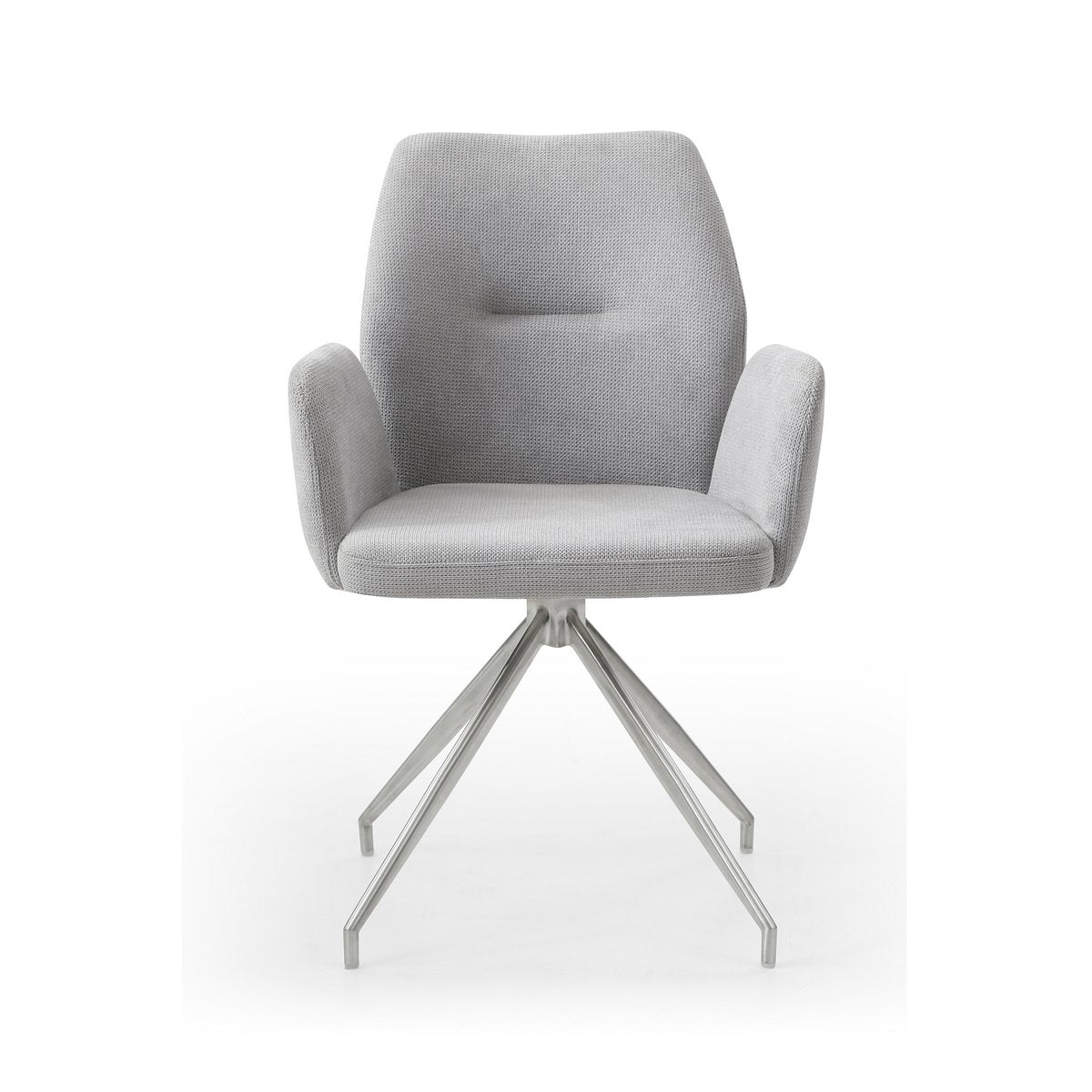 Eettafel 180x90 cm acaciahout met 4 draaistoelen
