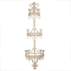 Kandelaar 44x19x143 cm metaal beige