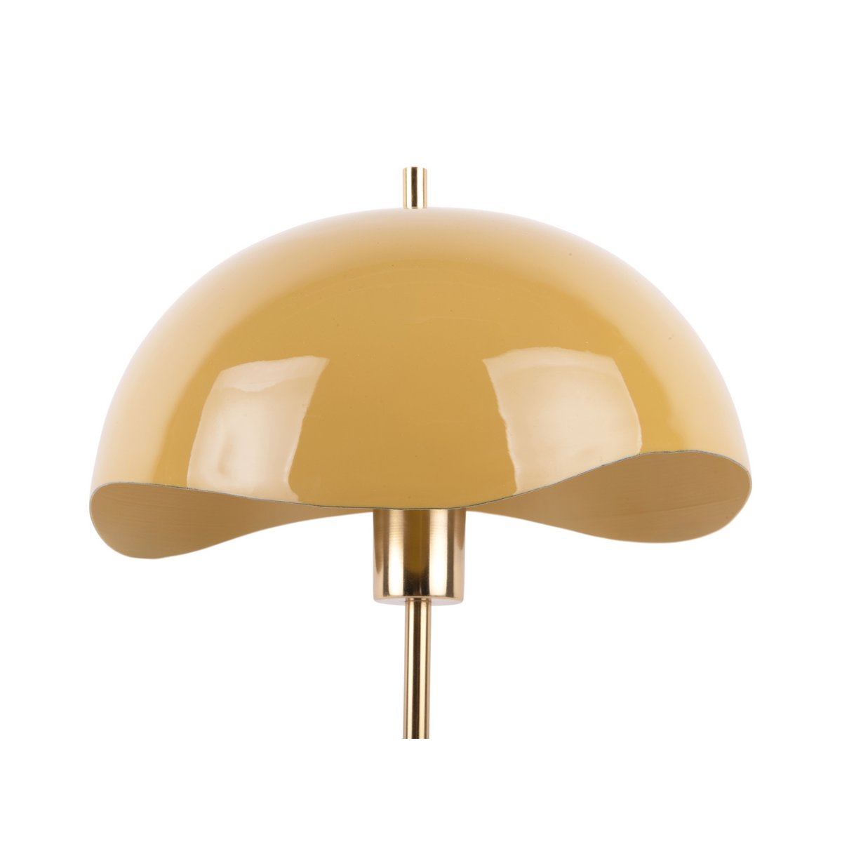 Tafellamp Wave Dome 30x53 cm geel ijzer