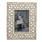 Fotolijst 10x15 cm hout beige wit