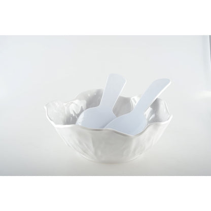 Salade bestek 27x9.5x1 cm melamine wit