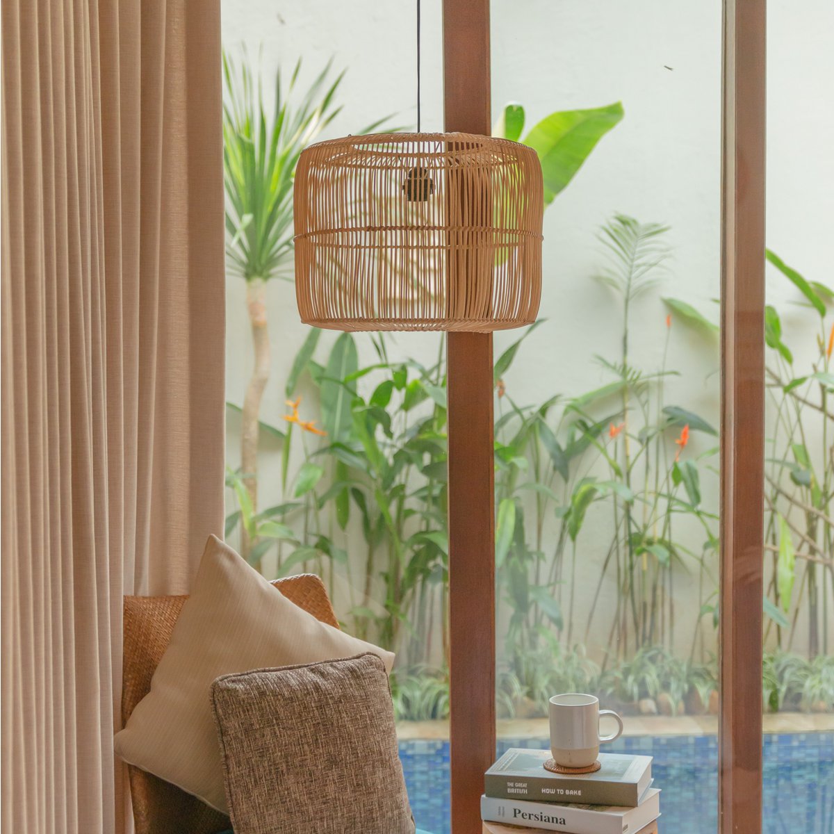 Hanglamp rotan LIKU 40 cm of 50 cm