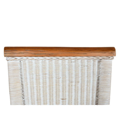 Eetkamerstoelen Perth Rattan Witte Mand Stoelen Zesdelig