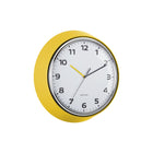 Wandklok 34 cm ijzer geel