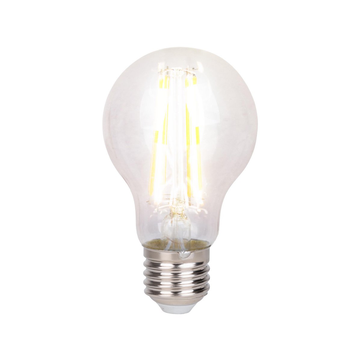 LED filamentlamp E27 8W helder metaal glas 6 cm