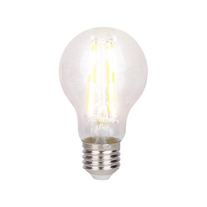 LED filamentlamp E27 8W helder metaal glas 6 cm