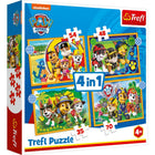 Trefl Paw Patrol puzzel 4in1 35-70 stukjes
