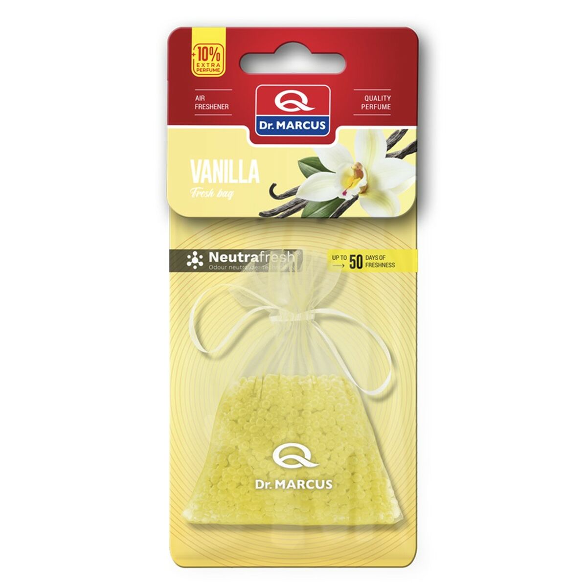 Dr Marcus Auto Luchtverfrisser Dr Marcus Fresh Bag Vanille Geur Zakje