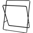 Handdoekrek metaal 70x30x80 cm zwart