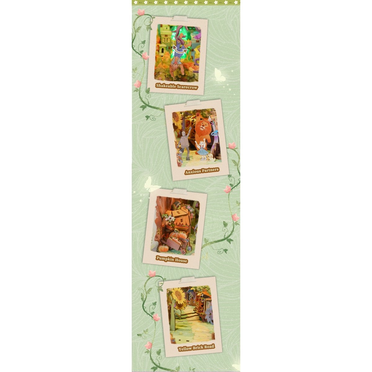 Tonecheer, DIY Book Nook, Dorothy's Journey, TQ139, 19x10x25,6cm