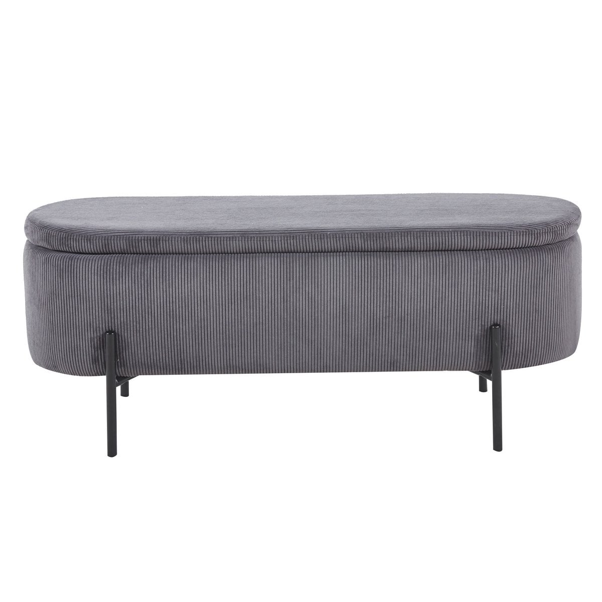 Daybed with storage function grey