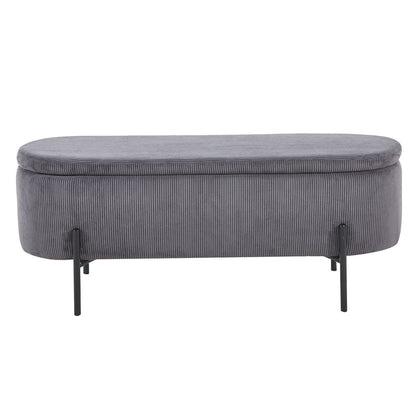 Daybed with storage function grey