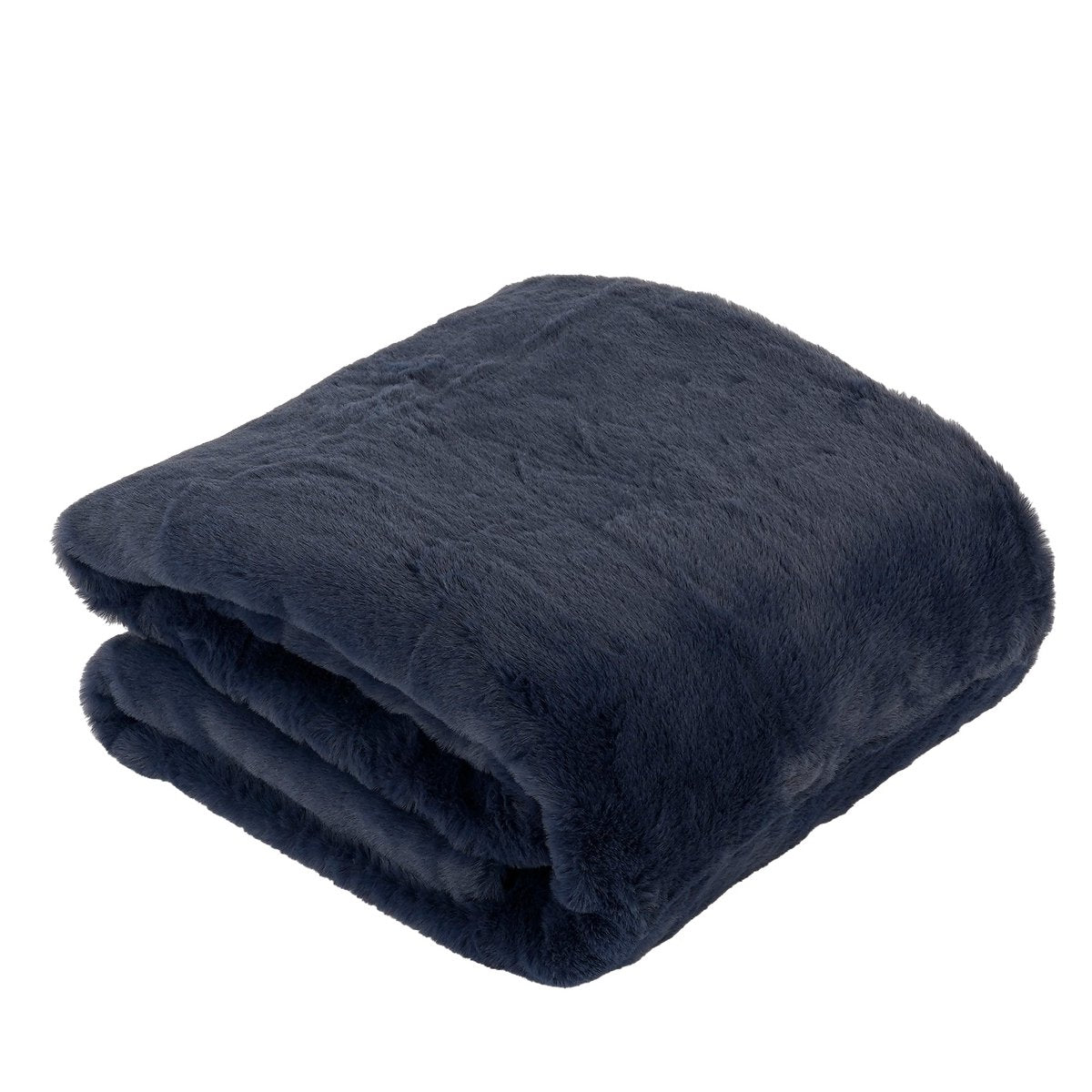 Fleece deken 200x150 cm donkerblauw