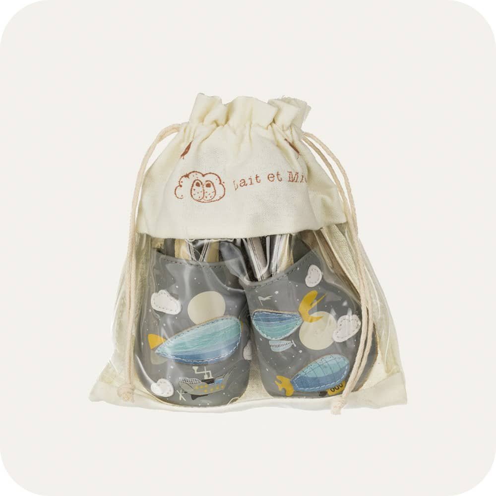 Babyslofjes leer suède zool 0-6 mnd