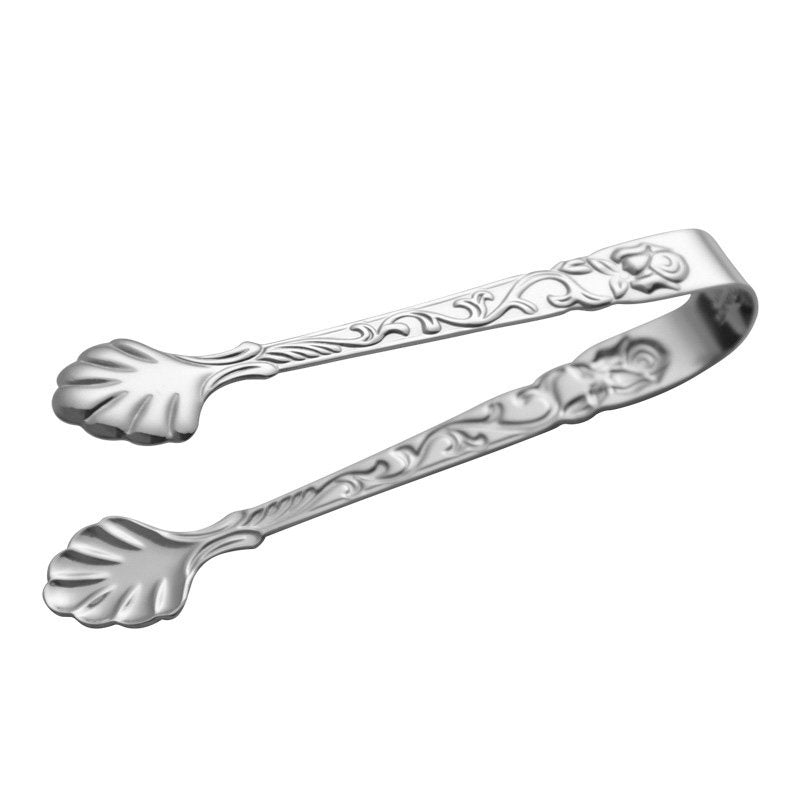 Suikertang zilver metaal 9 cm