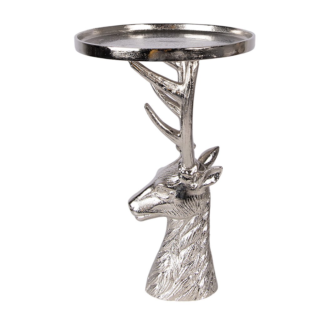 Decoratieschaal Ø 25x38 cm zilver aluminium