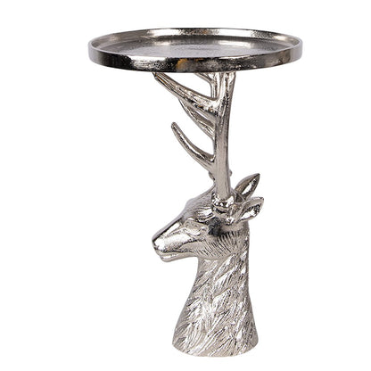 Decoratieschaal Ø 25x38 cm zilver aluminium