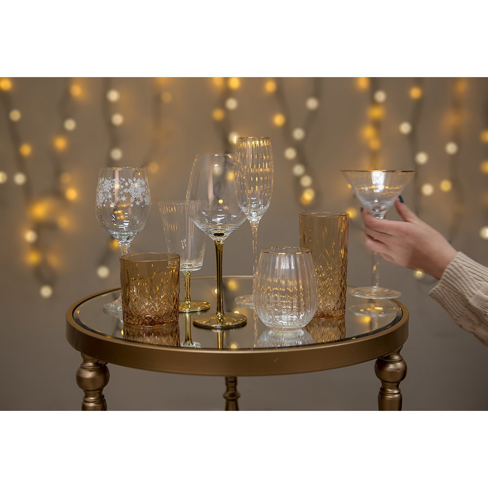 Waterglas 280 ml bruin glas