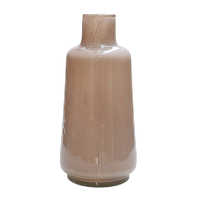 Vaas 35 cm diameter 18 cm glas ivory