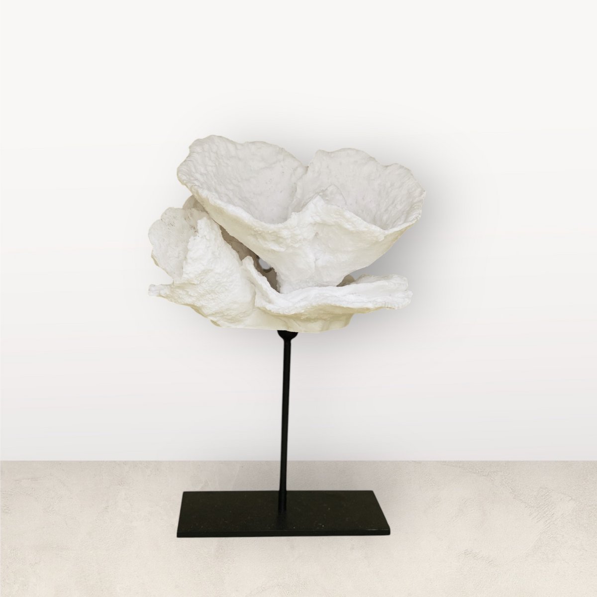 Koraaldecoratie polyresin 25x25x30 cm