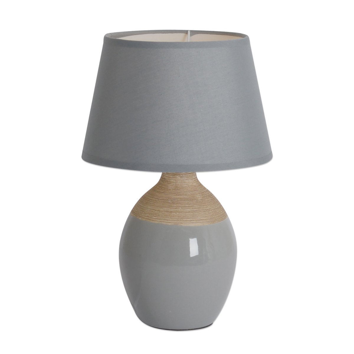 Ceramic table lamp "Tali" grey