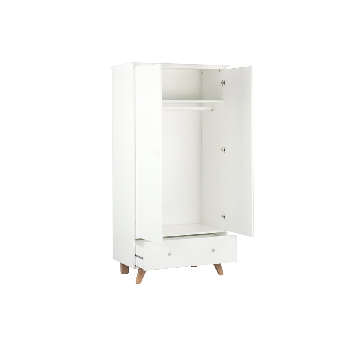 Kledingkast Kinderkamer Scandinavisch Ontwerp Met Plank