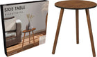 Bijzettafel 40 cm walnoot MDF houten poten