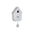 Wandklok koekoek 41x22 cm zilver plastic