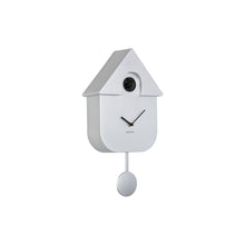 Wandklok koekoek 41x22 cm zilver plastic