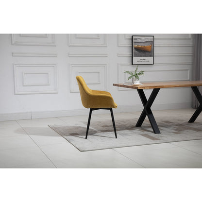 Fauteuil geel set van 2