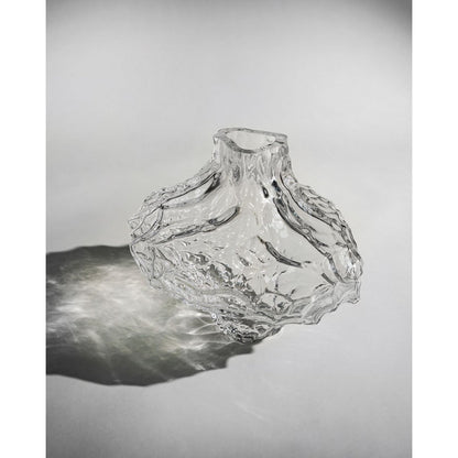 Vaas glas 16x20 cm rood
