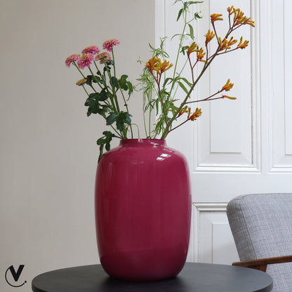 Vaas Artic mauve glas Ø21 x H29 cm