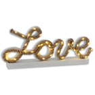 Tafellamp Love 45x5x20 cm metaal textiel plastic beige