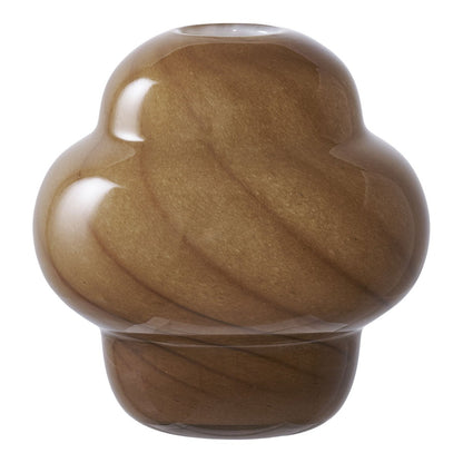 Vaas glas bruin Ø16,5x17 cm
