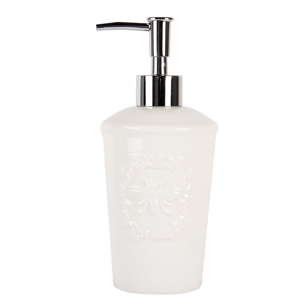 Soap Dispenser 325 ml White Ceramic Soap Pump